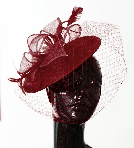 Saucer sinamay headband - saucer,
