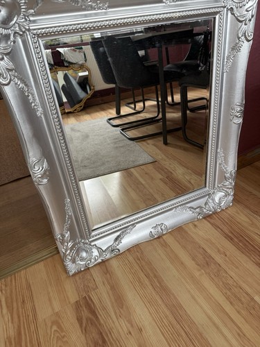 Silver wall mirror 71cm - wall, 80cm