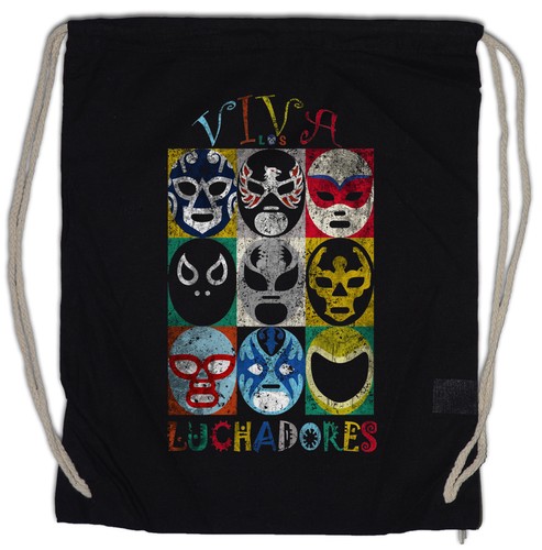 Luchadores drawstring bag - luchadores,