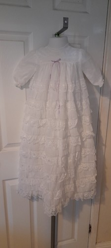 Vintage 1960s white frilled - vintage,