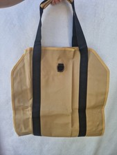 Firewood Carrier Bag Canvas Waxed Large Firewood Log Tote Carrying bag