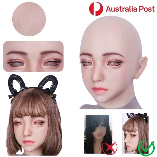 Realistic silicone female - realistic, mask