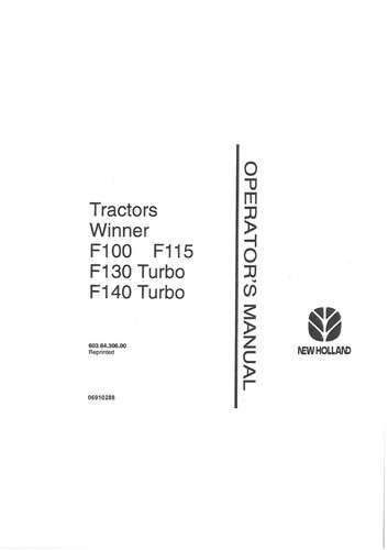 Fiat tractor f100 f115 - tractor, f100,