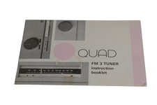 Quad FM 3 Tuner Instruction Booklet Manual 1975