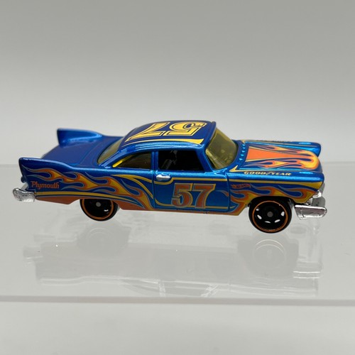 Hot wheels blue plymouth - wheels, '57