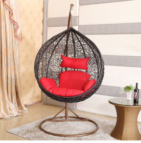 Rattan egg chair swing - chair, outdoor
