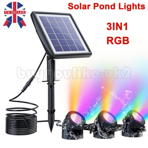 Solar powered pond lights - lights, in