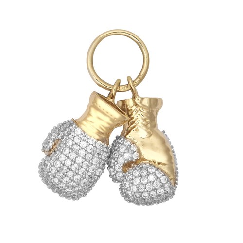 Pendant 9ct yellow gold pair - 9ct,