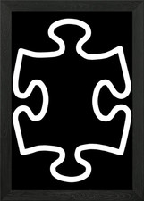 Jigsaw puzzle piece Framed