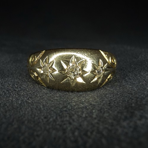 18ct diamond gypsy ring - gypsy, size