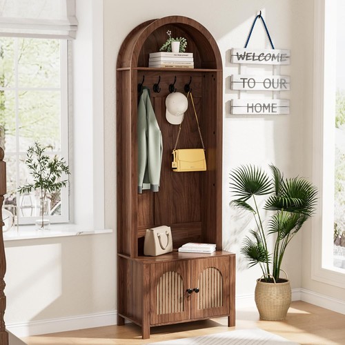 Hall tree with bench - with,
