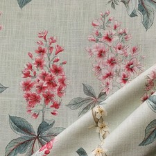 Sanderson Curtain Fabric  CHESTNUT TREE ~ Seaspray/Peony ~ 1.7m ~ Linen Floral