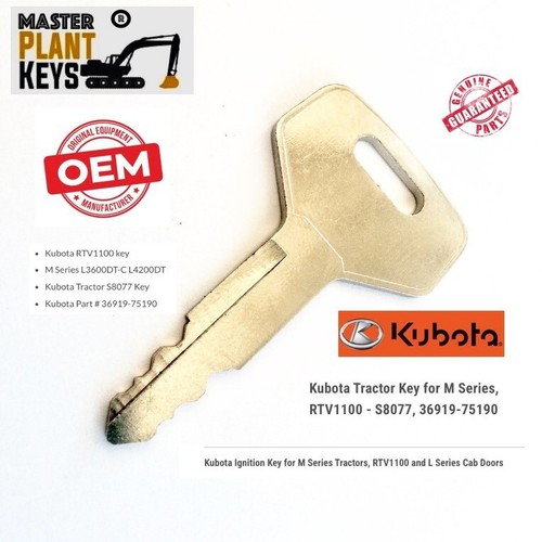 Master plant keys kubota - master,