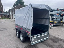 Twin Axle BOX Trailer Galvanised 750kg UNBRAKED 7.6 x 4.1ft  231cm x  126cm