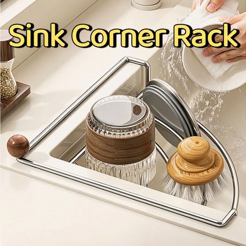 Stainless steel sink corner - stainless,