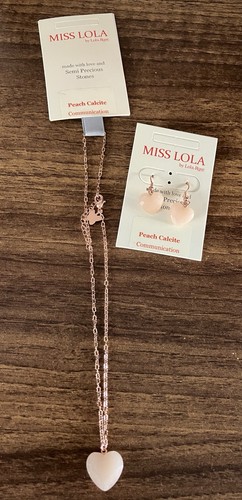 Necklace and earrings - earrings, set