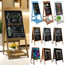 XL Outdoor Wood A-Frame Chalkboard Sidewalk Blackboard Message Sign Wedding Shop