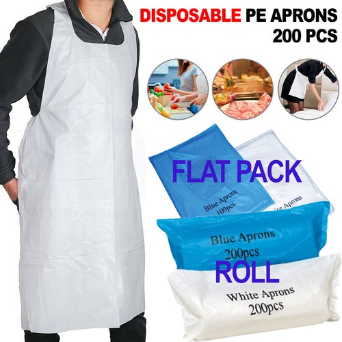 Disposable apron polythene - disposable,