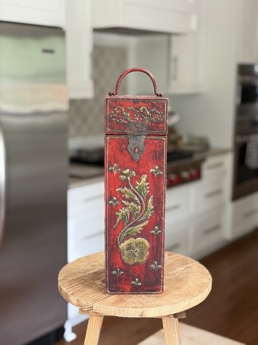 Vintage handpainted decoupage - vintage,