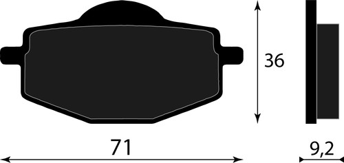 Rear brake pads - w0045, 01
