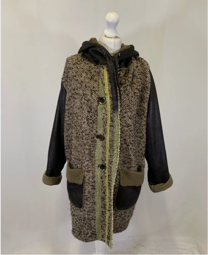 Brown creenstone coat - brown, size