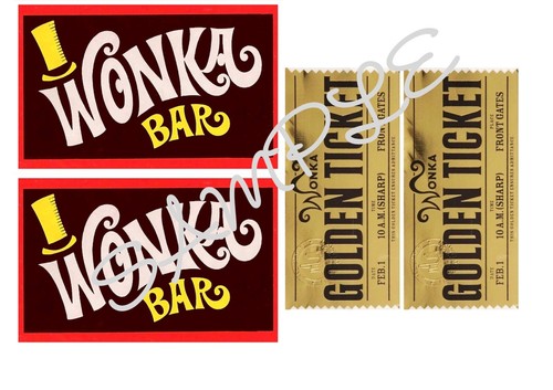 Large wonka bar golden - /,