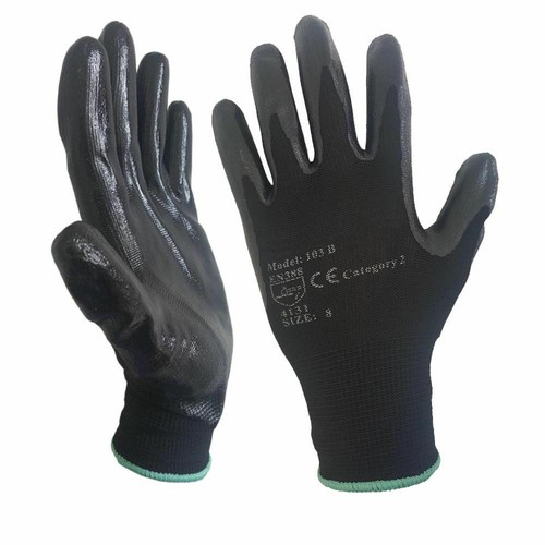 Safety work gloves nitril - safety,