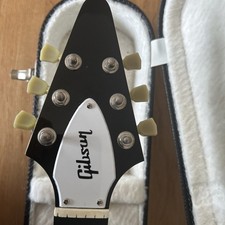 Flying V Truss Rod Cover With Gibson Logo Holes & Screws X3 #18