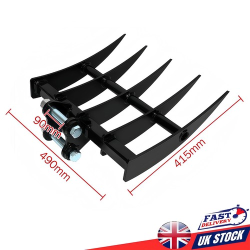 Mini digger rake 490mm 25mm - rake, /