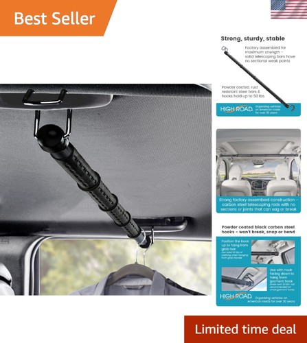 Telescoping car clothes hanger - telescoping,