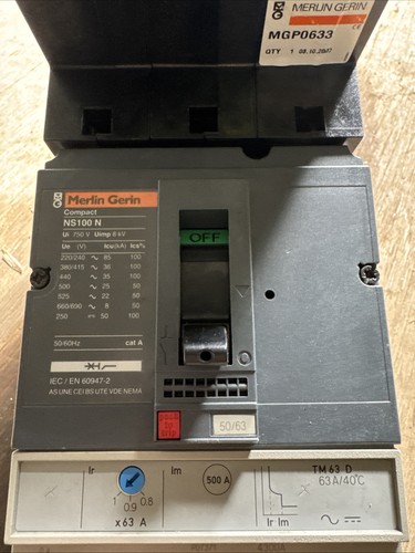 Merlin gerin ns100n tm63 - gerin, 63a