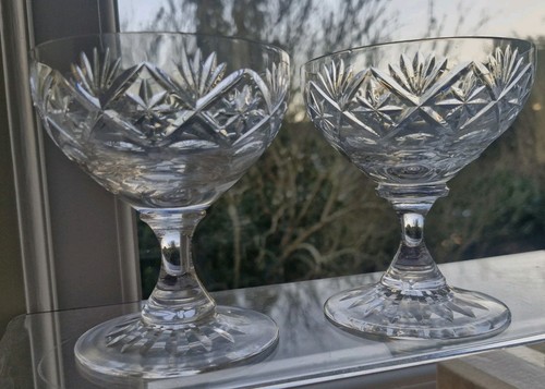 Pair vintage crystal - of,