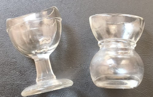 Clear glass eye - eye, cups