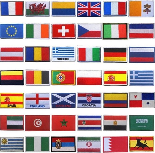 National country embroidered - national,
