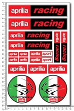 aprilia racing motorcycle decals set 16x26cm sheet 17 stickers RSV RS Tuono rs4