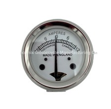LUCAS STYLE 12-0-12 AMMETER - WHITE DIAL - FITS BSA NORTON TRIUMPH