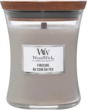 WoodWick Scented Candle with Crackling Wick | Fireside Mini Hourglass Candle | 