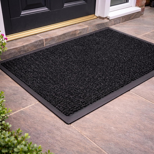 Front door mats outdoor heavy - front,