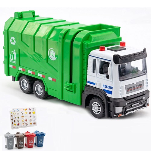 Garbage truck toy model - garbage,
