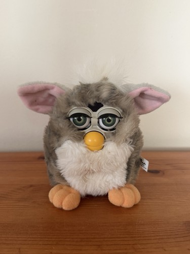 Vintage 1998 furby grey white - 1998,