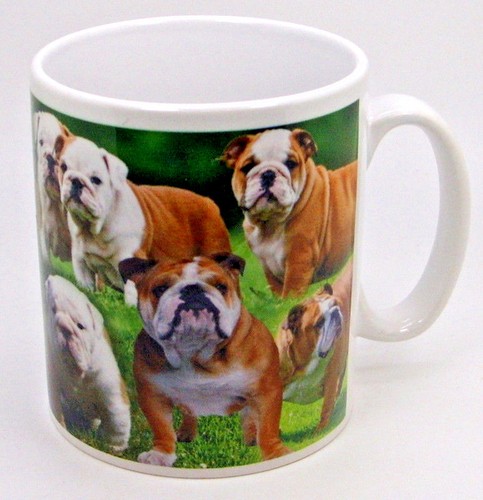 Dog collage white porcelain - collage,