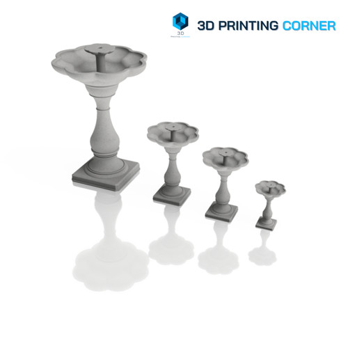 Bird bath pond fountain model - bird,