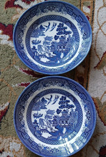 Pair of Churchill Ceramic Blue