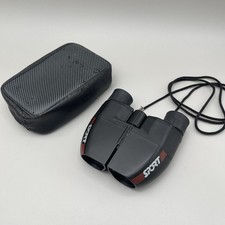 Praktica Sport Pocket Binoculars 10 X 25 With Strap & Case Vintage