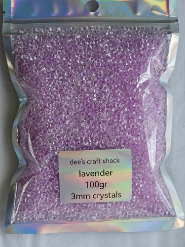 100gr 3mm crystals lavender