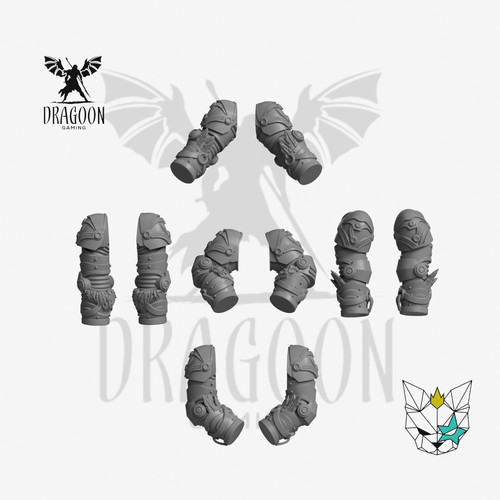 Crow guard feathered arms - arms, (5