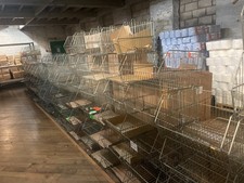 Retail Shop Supermarkets Stacking Shopping Baskets Metal Plastic Retail Display