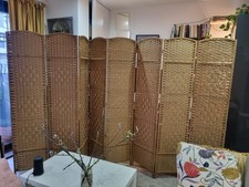 8 Panel Rattan Room Divider