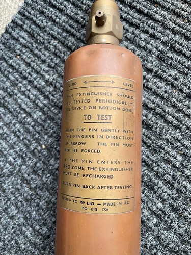 Vintage brass fire - brass,