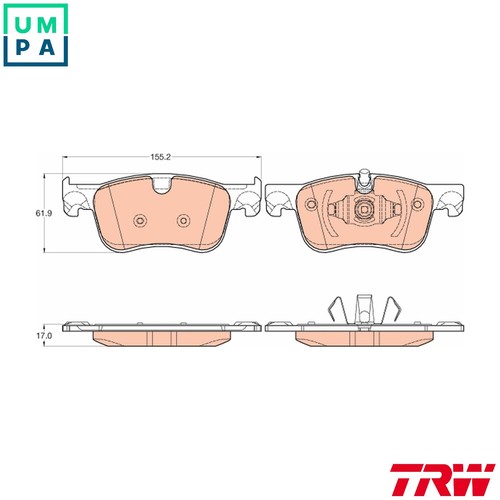 Brake pad set disc - pad,